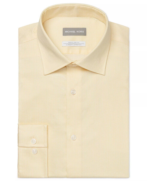 Men's Regular Fit Airsoft Non-Iron Performance Dress Shirt Lemon Glaze - 1