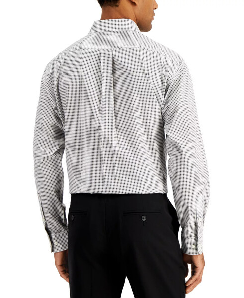 Men's Regular Fit Check Dress Shirt, Created for Modazone Black - 5