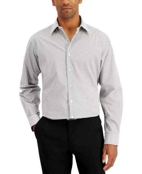 Men's Regular Fit Check Dress Shirt, Created for Modazone Black - 1