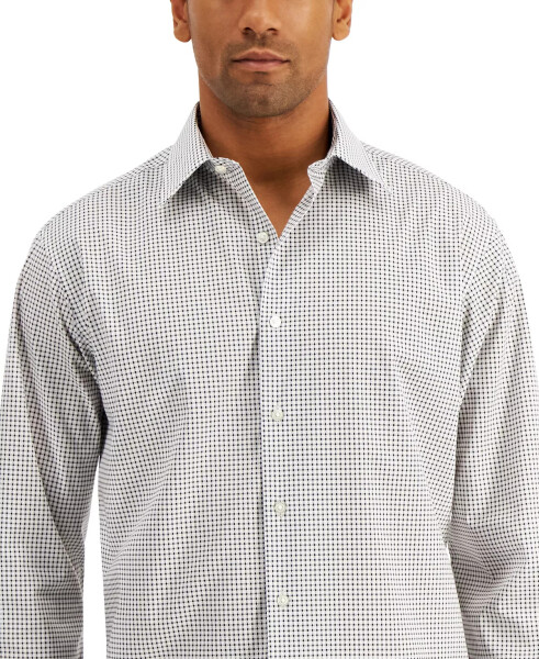 Men's Regular Fit Check Dress Shirt, Created for Modazone Black - 3