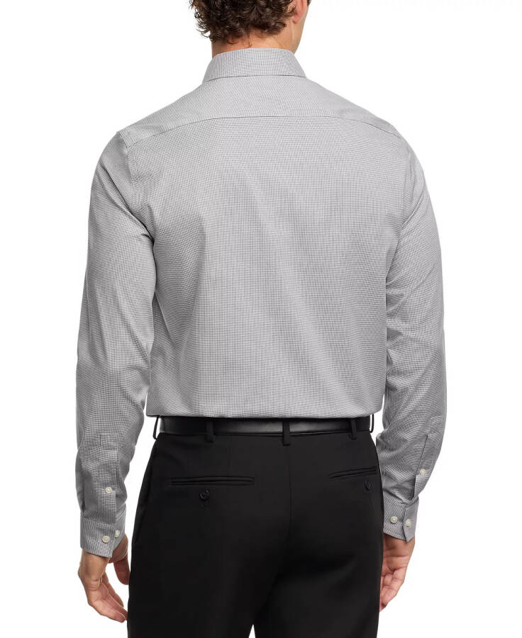 Men's Regular Fit Comfort Stretch Ultra Wrinkle-Resistant Solid Dress Shirt Dark Grey - 2