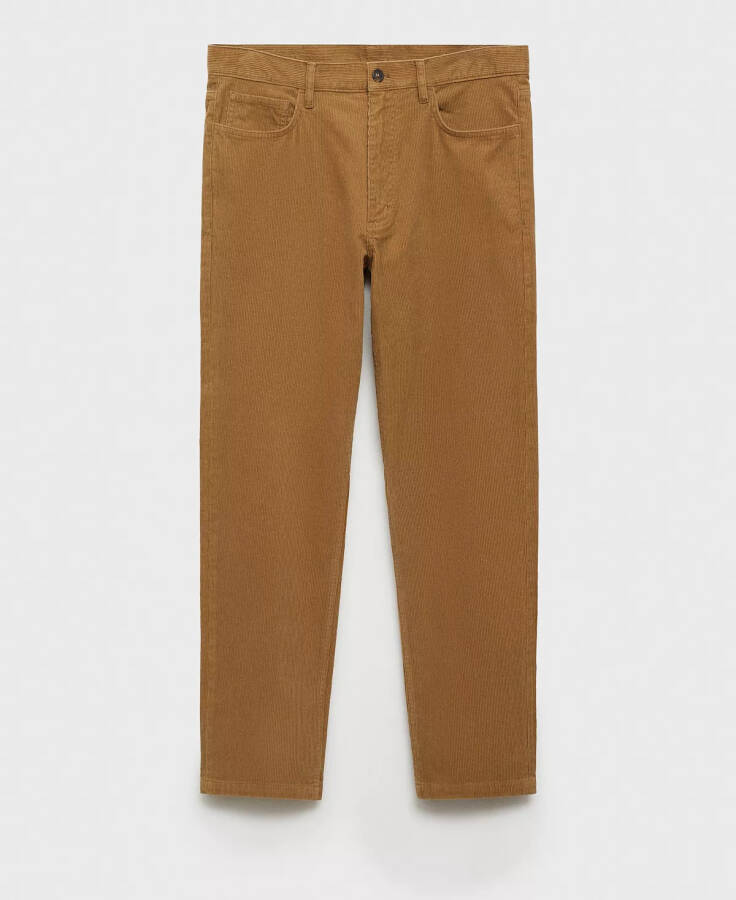 Men's Regular-Fit Corduroy Pants Medium Brown - 2