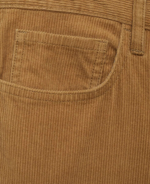 Men's Regular-Fit Corduroy Pants Medium Brown - 7