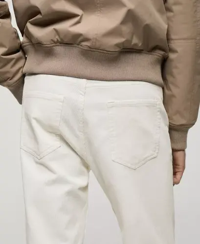 Men's Regular-Fit Corduroy Pants - Medium Brown - 12