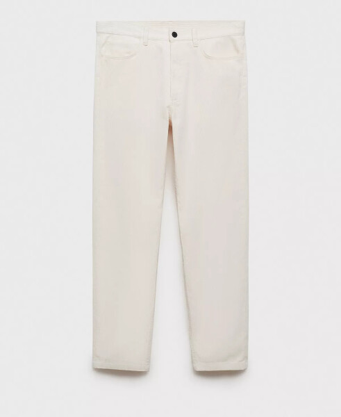 Men's Regular-Fit Corduroy Pants Off White - 2