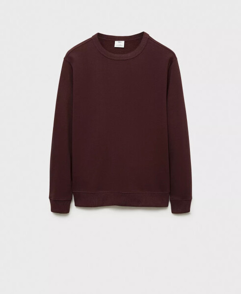 Men's Regular-Fit Cotton Sweatshirt Burgundy - 2