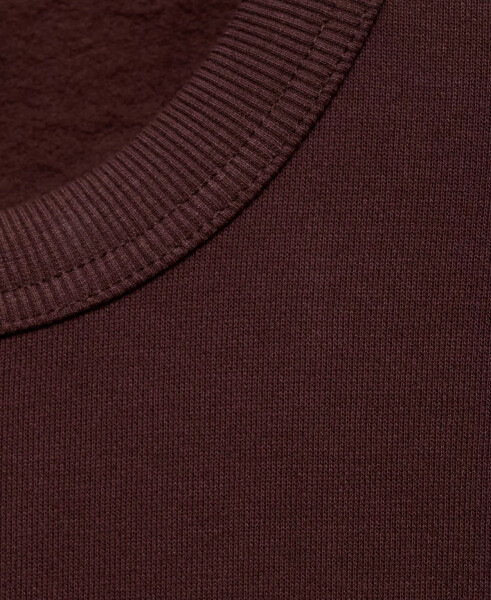 Men's Regular-Fit Cotton Sweatshirt Burgundy - 5