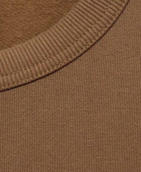 Men's Regular-Fit Cotton Sweatshirt Medium Brown - 2