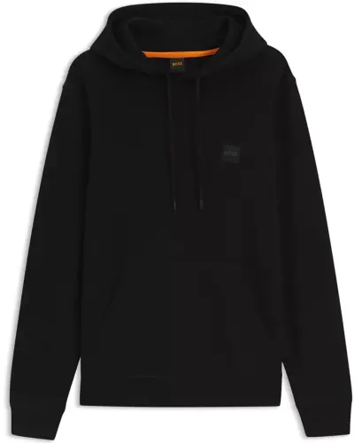 Men's Regular-Fit Cotton Terry Logo Patch Hoodie - 2
