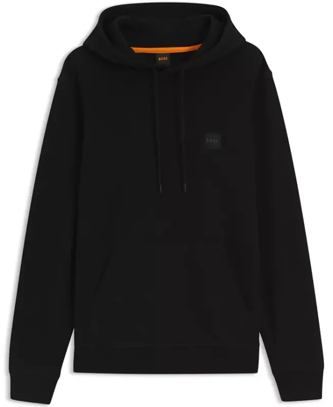 Men's Regular-Fit Cotton Terry Logo Patch Hoodie - 2