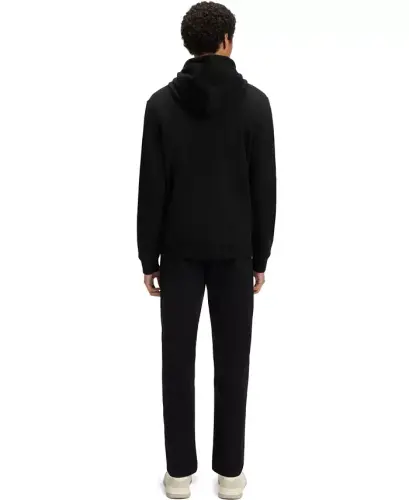 Men's Regular-Fit Cotton Terry Logo Patch Hoodie - 3