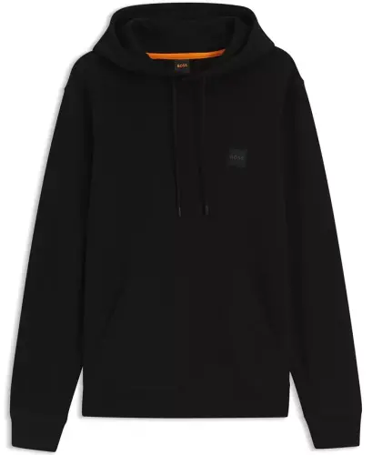Men's Regular-Fit Cotton Terry Logo Patch Hoodie - 5