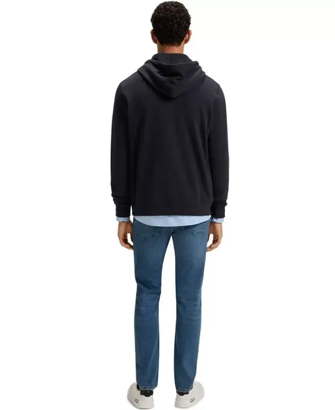 Men's Regular-Fit Cotton Terry Logo Patch Hoodie - 6