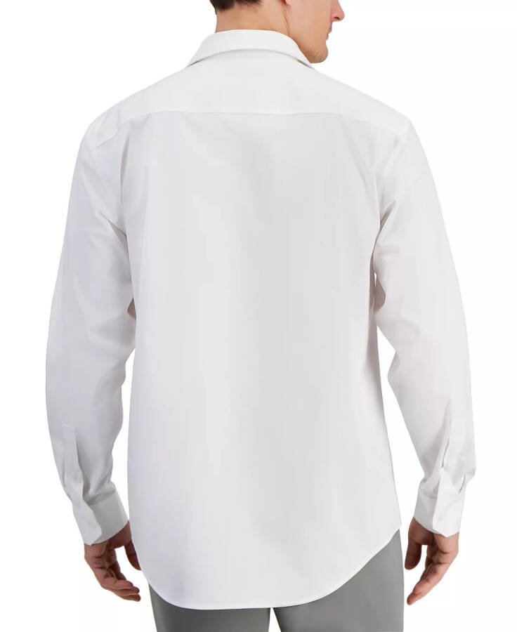 Men's Regular Fit Covered Placket Tuxedo Shirt, Created for Modazone Bright White - 2