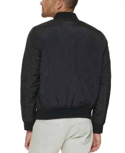 Men's Regular-Fit Diamond-Quilted Bomber Jacket - Black - LEVI'S (1)