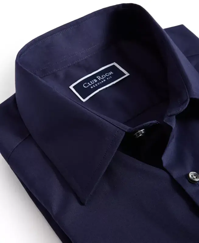 Men's Regular-Fit Dress Shirt, Created for Modazone-Blue Notte - 2