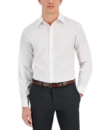 Men's Regular-Fit Dress Shirt, Created for Modazone - Bright White - 1