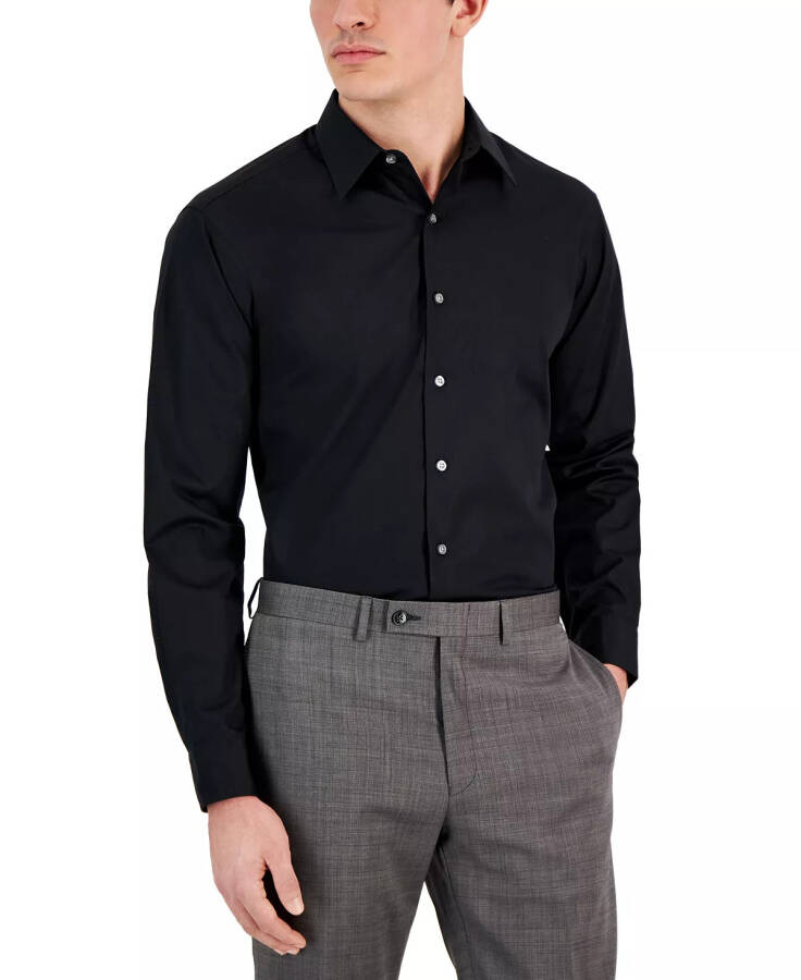 Men's Regular-Fit Dress Shirt, Created for Modazone Deep Black - 5