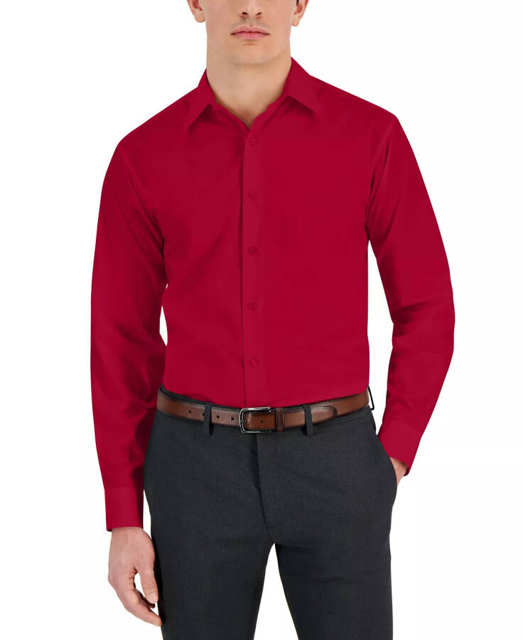 Men's Regular-Fit Dress Shirt, Created for Modazone Jester Red - 3