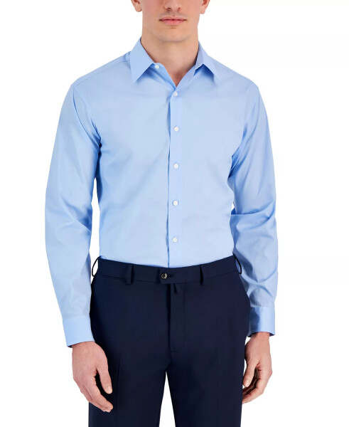 Men's Regular-Fit Dress Shirt, Created for Modazone Placid Blue - 5