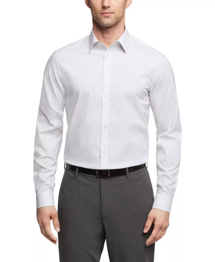 Men's Regular Fit Dress Shirt Grey - 1