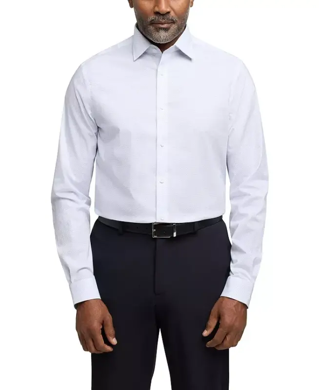 Men's Regular Fit Dress Shirt-Light blue - 1