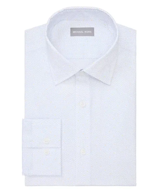 Men's Regular Fit Dress Shirt-Light blue - 4
