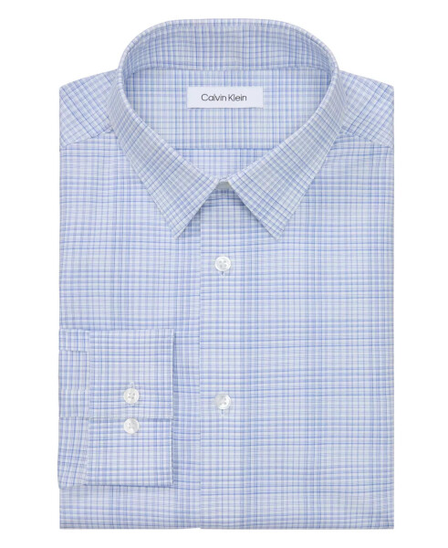 Men's Regular Fit Dress Shirt Navy - 3