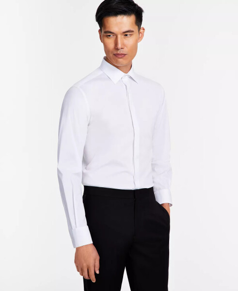 Men's Regular Fit Formal Convertible-Cuff Dress Shirt, Created for Modazone Sierradale White - 1