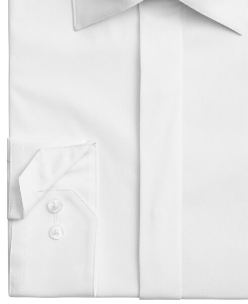 Men's Regular Fit Formal Convertible-Cuff Dress Shirt, Created for Modazone Sierradale White - 5