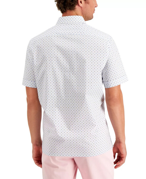 Men's Regular-Fit Geo Dobby Shirt, Created for Modazone White - 4