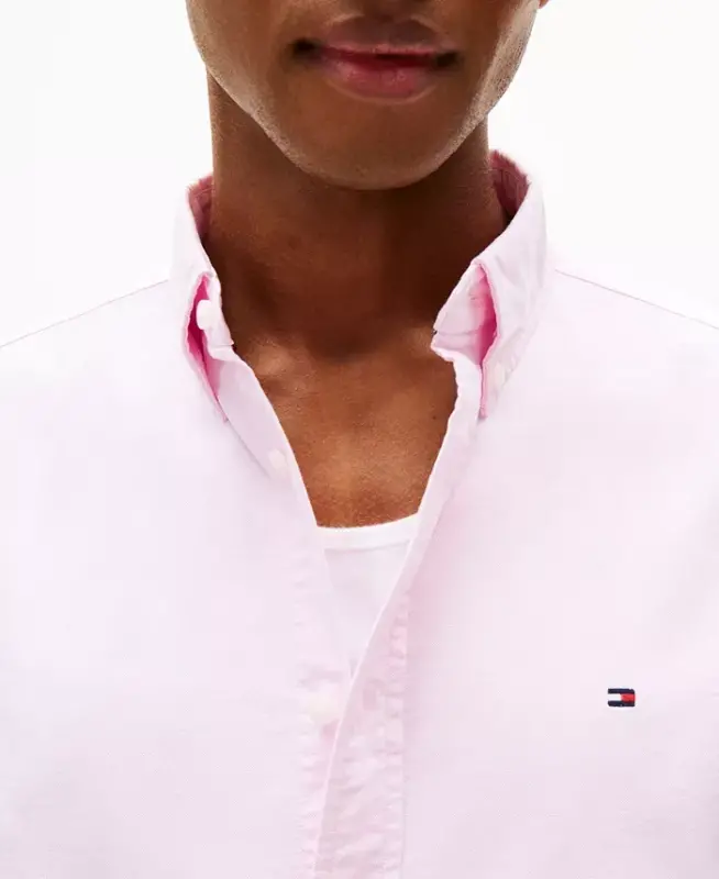 Men's Regular-Fit Heritage Oxford Ko'ylak - Atirgul Bargi - 3