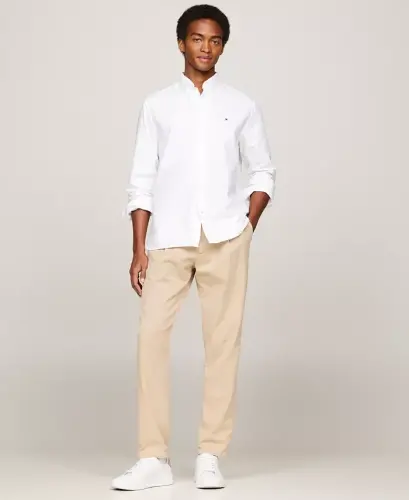 Men's Regular-Fit Heritage Oxford Shirt-Optic White - 4