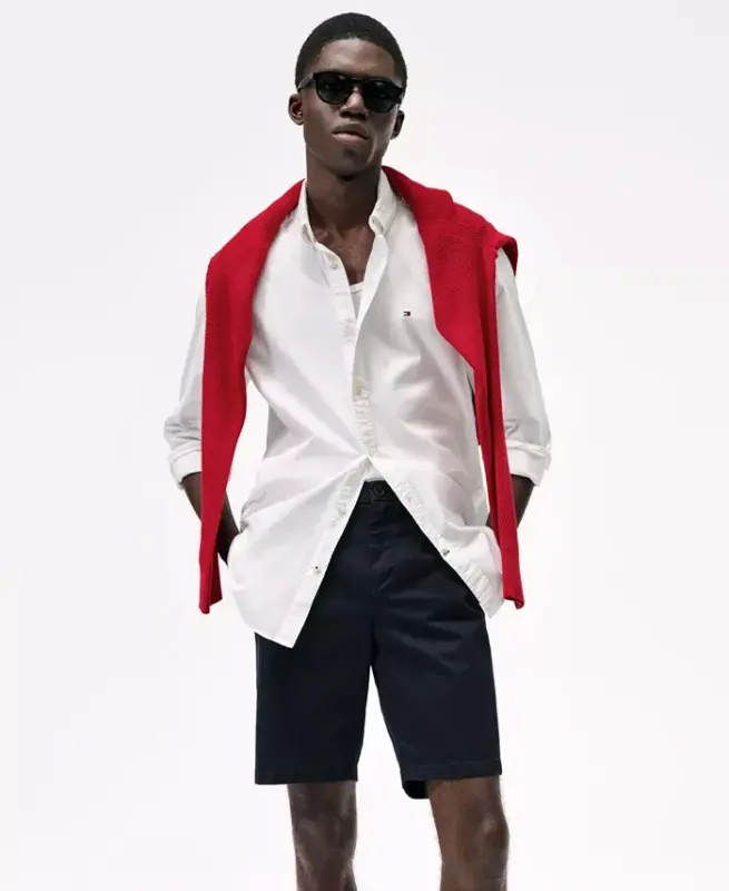 Men's Regular-Fit Heritage Oxford Shirt-Optic White - 5