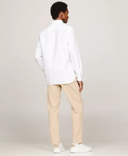 Men's Regular-Fit Heritage Oxford Shirt-Optic White - TOMMY HILFIGER (1)