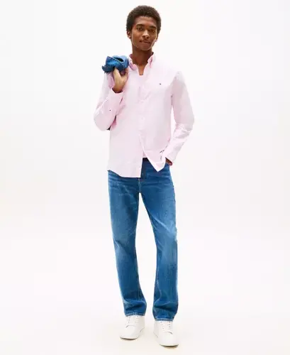 Men's Regular-Fit Heritage Oxford Shirt-Rose Petal - 4