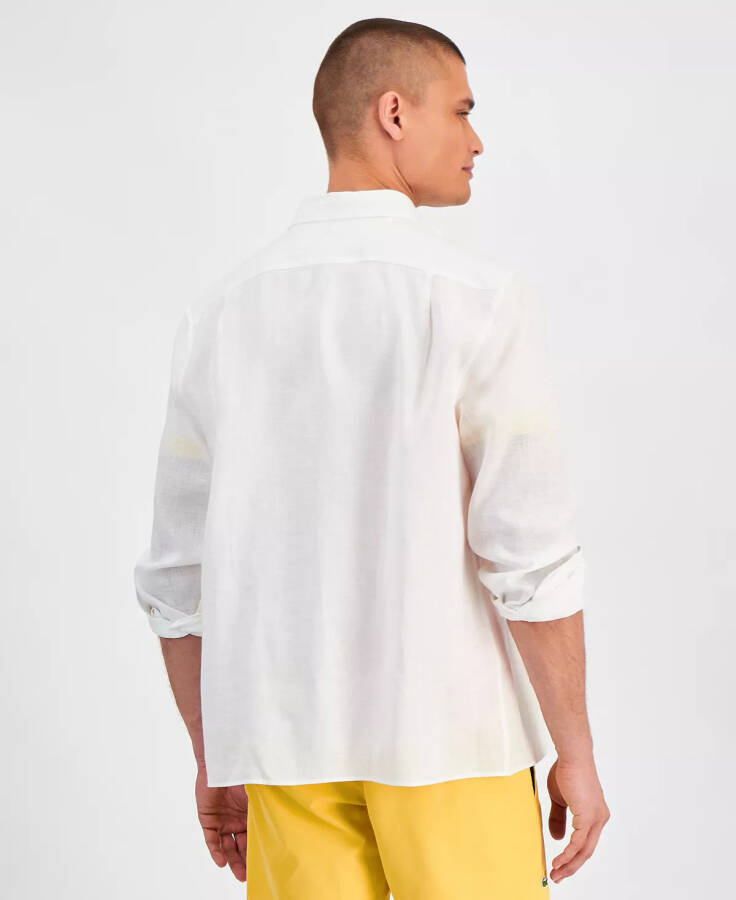 Men's Regular-Fit Linen Shirt 001 White - 2