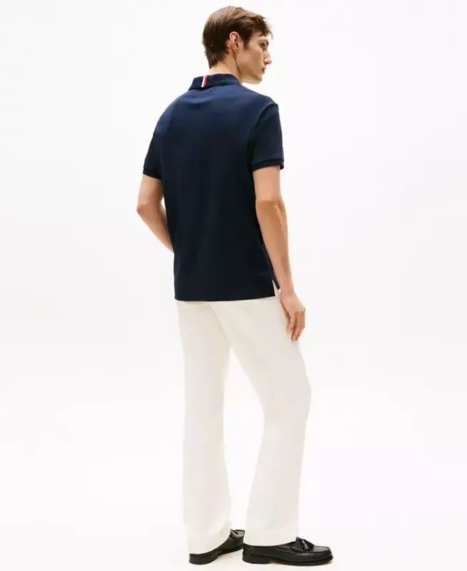 Men's Regular-Fit Liquid Cotton Polo Shirt-Desert Sky - 2