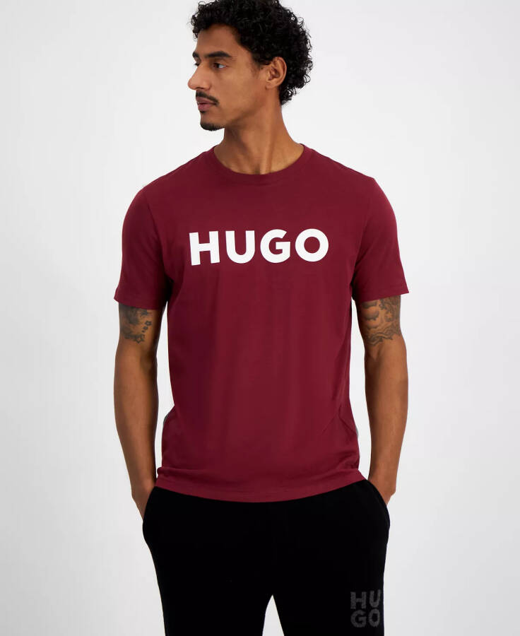 Men's Regular-Fit Logo Graphic T-Shirt, Created for Modazone Burgundy - 1