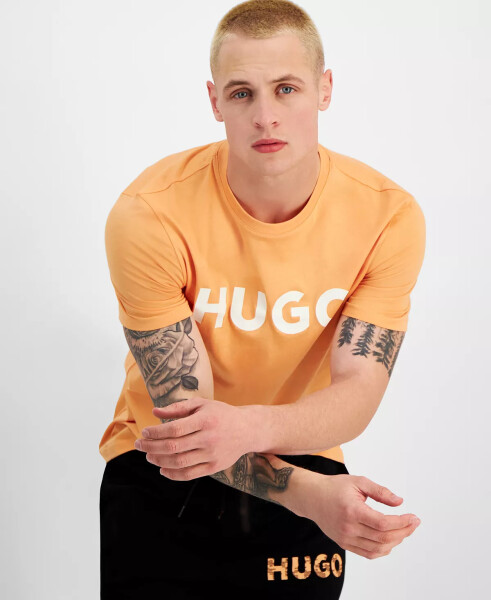 Men's Regular-Fit Logo Graphic T-Shirt, Created for Modazone Medium Orange - 4