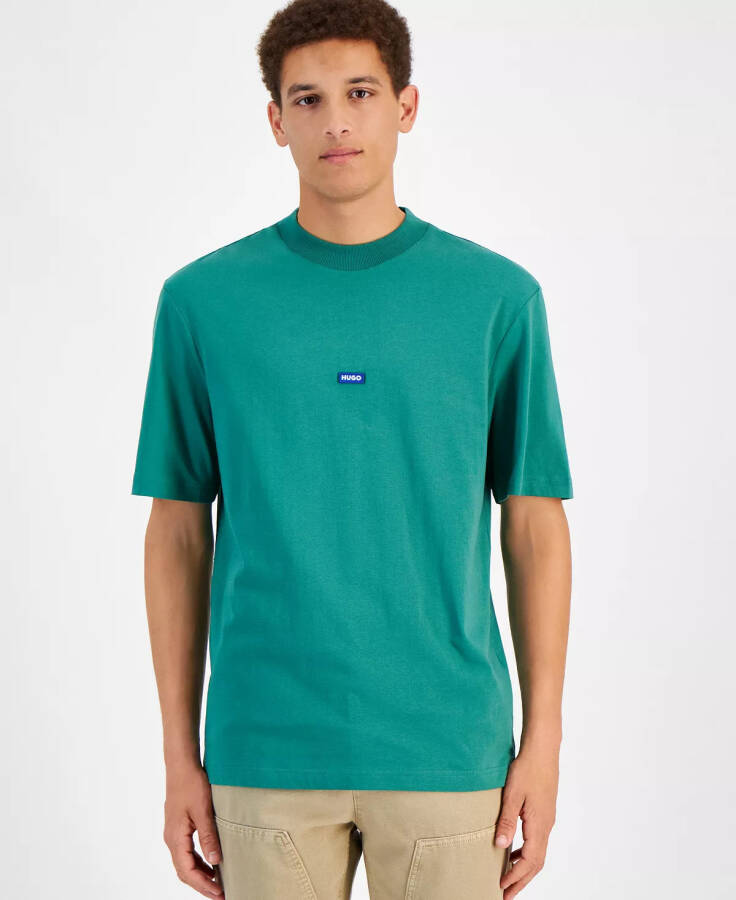 Men's Regular-Fit Logo Patch T-Shirt Green - 1