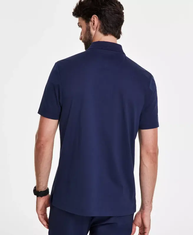 Men's Regular-Fit Mercerized Polo Ko'ylak, Modazone-Neo Navy uchun yaratilgan - 2