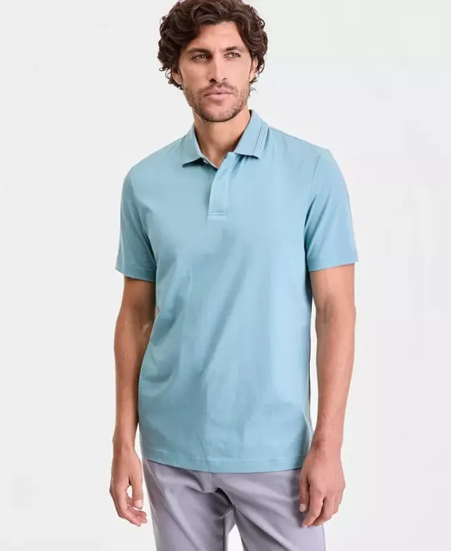 Men's Regular-Fit Mercerized Polo Shirt - Precious Jade - 1