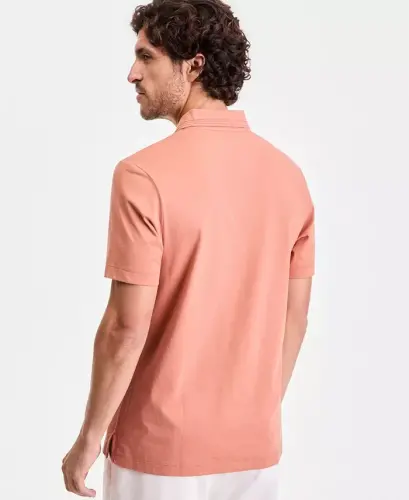 Men's Regular-Fit Mercerized Polo Shirt - Toasted Clay - 3