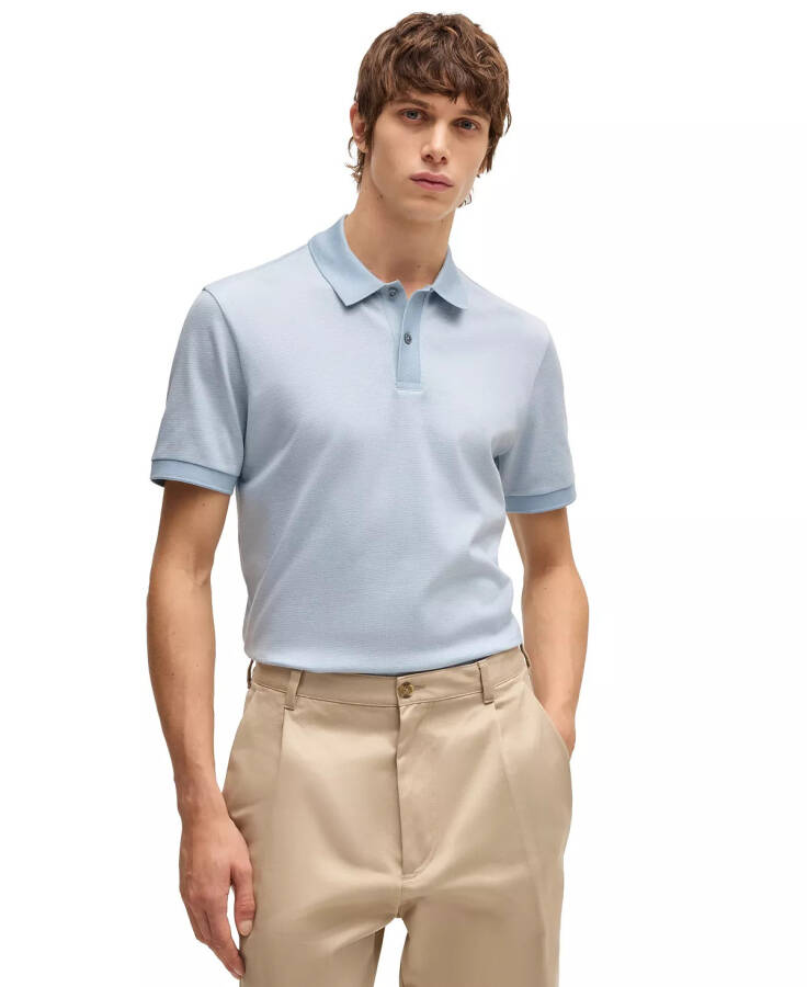 Men's Regular-Fit Micro-Pattern Polo - 1