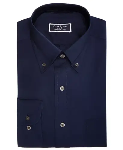 Men's Regular Fit Pinpoint Dress Shirt, Created for Modazone - 7