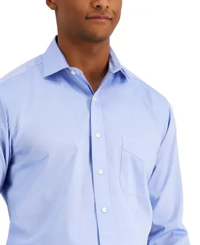 Men's Regular Fit Pinpoint Dress Shirt, Created for Modazone - 2
