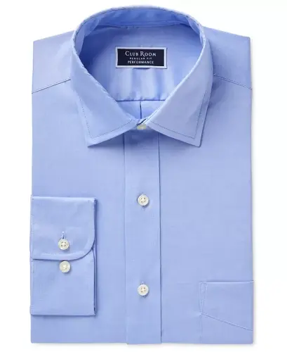 Men's Regular Fit Pinpoint Dress Shirt, Created for Modazone - 7