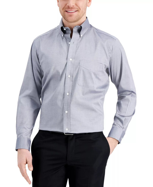 Men's Regular Fit Pinpoint Dress Shirt, Created for Modazone Grey - 10