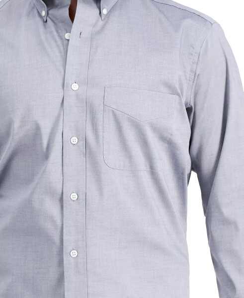 Men's Regular Fit Pinpoint Dress Shirt, Created for Modazone Grey - 11